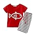 LittleSpring Little Boys' Clothing Short Sets Striped