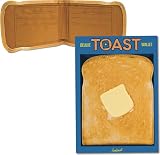 DELUXE photo PRINT plastic BUTTER toast WALLET novelty GAG gift