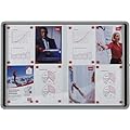 NOBO Schaukasten, Metall-R�ckwand, Aussenbereich, 8 x DIN A4 VE=1