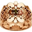14K Rose Gold Mother's Ring - 3 Gemstone -- YOU CHOOSE THE COLORS!