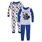 Boys' Sleepwear Batman Blue 4 pc Lego Pajama Set 6
