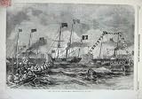 1855 PELICAN STEAM SHIP DOVER PEOPLE BOAT FLAG FINE ART