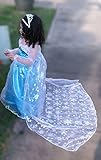 Snow Queen Long Cape Dress Costume with Accessories (Ages 11-12)