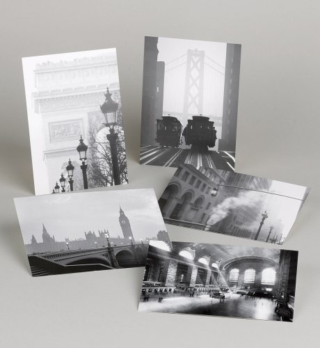 5 Part Black and White Architecture Print Selection