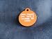 Pet ID Tag/Deluxe  Small Orange Circle