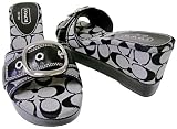 Coach Gretta Black Signature Wedges Sandals Shoes New