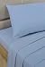 Flannelette Blue Single Fitted Sheet Image