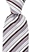 Scott Allan Collection Brown and Gray Neckties - Jacquard Woven Striped Tie - Brown Wedding Ties for Groom