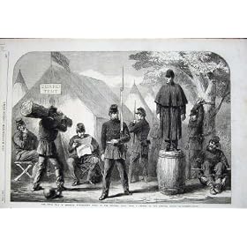 1861 Civil War America Federal Camp Punishment Drill
