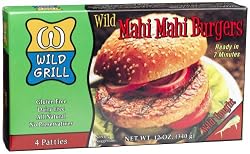 Wild Grill Mahi Mahi Burgers, 4-Count Boxes (Pack of 4)