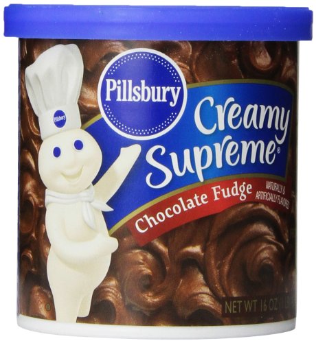 Pillsbury creamy supreme frosting chocolate fudge, 16-o…
