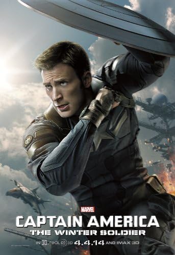 Captain America: The Winter Soldier (2014) : Movie Poster (Thick Poster) Original Size 12x18 Inch - Chris Evans, Frank Grillo, Sebastian Stan