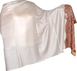 Wool Shawls Antique Paisley Pattern Wrap 80 x 40 inches (psley310)