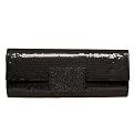 Merona&reg; Large Sequin Envelope Clutch - Black