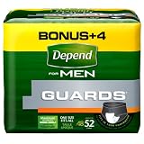 Depend Guards for Men Convenience Pack, 52-Count