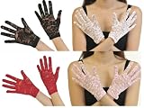 Kurze Spitzenhandschuhe aus sehr weicher Spitze