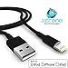 JC Technologies - BLACK 10ft USB to Lightning Charging Cable - Fast Charge, Sync and Data Transfer for All Apple Accessories and iOS Devices!