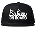 Babies On Board Twins Pregnancy Announcement Snapback Hat Black