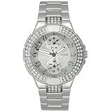 GUESS Status In-the-Round Watch - Silver