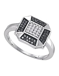 0.20CTW BLACK DIAMOND FASHION RING