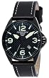 Torgoen Swiss Men's T10105 T10 Stainless-Steel Case Carbon Aviation Watch