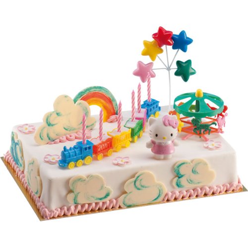 Dekoback 03-08-00041 Tortendeko Set Hello Kitty mit Kerzenzug
