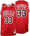 Scottie Pippen Jersey: adidas Red Throwback Swingman #33 Chicago Bulls Jersey