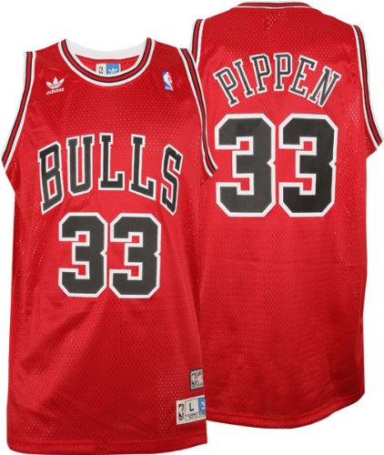 Scottie Pippen Chicago Bulls Adidas Red Throwback Jersey