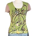 Jessie G. Women's Printed Scoop Neck Tee