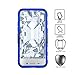 Sharp Aquos Crystal Case, Combo Rugged Shell Cover Holster with Built-in Kickstand and Holster Locking Belt Clip Blue + Circle(TM) Stylus Touch Screen Pen and Screen Protector