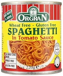 OrgraN Spaghetti in Tomato Sauce, 7.7-Ounce Cans (Pack of 12)