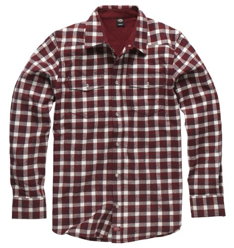 Dickies Herren Hemd Wray HT, Maroon, M Preisvergleich
