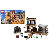 Lego Year 2010 Disney Pixar Toy Story Series Scene Set #7594 - WOODY'S ROUNDUP! with Gold Mine, Sheriff and Jail Building, Snake, Cactus and Dynamites Plus Woody, Jessie, Bullseye and Stinky Pete Minifigures (Total Pieces: 502)