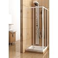 Eckeinstieg �Easy� wei� Ausf�hrung 1: klares Sicherheitsglas