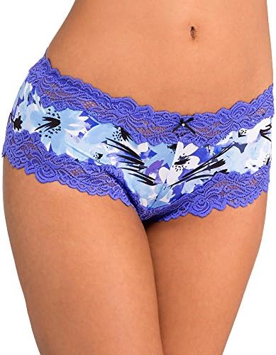 Whimsy by Lunaire Barbados Micro Boyshort, S, Passion Floral