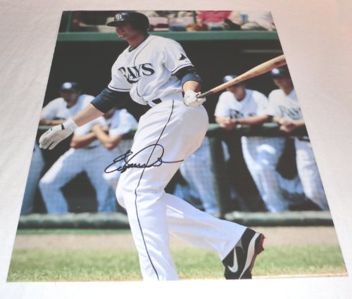 Evan Longoria Autographed Tampa Bay Devil Rays 11x14 Photo, Tampa Bay Rays, All Star