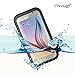 Galaxy S6 Waterproof Case, iThroughTM Waterproof Case, Dust Proof, Snow Proof, Shock Proof Case with Silicone Membrane Screen Protector, Protective Carrying Cover Case for Galaxy S6, Galaxy S6 Edge (Black)