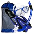 U.S. Divers Adult Cozumel Mask/Seabreeze II Snorkel/Proflex Fins/Gearbag