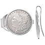 Sterling Silver Spring Back Morgan Dollar Money Clip (1878 - 1921)