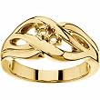 14K Yellow Gold Mother's Ring - 2 Gemstone -- YOU CHOOSE THE COLORS!