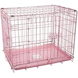 Precision Pet SnooZZy 24 by 18 by 19-Inch 2-Door Baby Crate, Size 2000, Pink