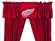NHL Detroit Redwings - 5pc Jersey Drapes Curtains and Valance Set