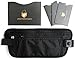 Travel Money Belt - Including 1 RFID Blocking Passport Protector and 3 RFID proof Credit Card Sleeves