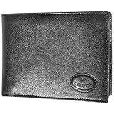 Robe di Firenze Men's Leather Billfold ID Wallet Black