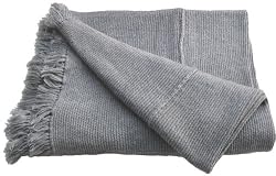 Alpaca Handmade Sofa Throw - Classic Gray (Extra Large)