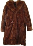 2031 Women Plus Size 16W or Reg. 20 Multi Color Knee Length New Real Sheared Canadian Coyote Fur Coat Fixed Sable Collar Hood Roll Up Cuff Hook Clasp Front Closure Polyester Lining Inside Pocket Slash Outside Pocket