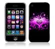Glowing Love Heart Decorative Skin Cover Decal Sticker for Apple 2G iPhone (1st Gen)