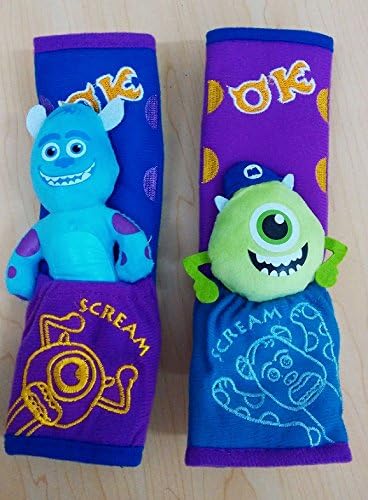 CJB Monsters Mike Sulley Plush Seat Belt Cover Shoulder Pad Cushion (US Seller)