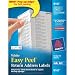 Avery Easy Peel Return Address Labels for Inkjet Printers, 0.5 x 1.75 Inches, White, Pack of 2000 (08167)