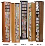 Dark Walnut Venture Horizon 2-Sided CD DVD Media SpinningTower, Available i ....